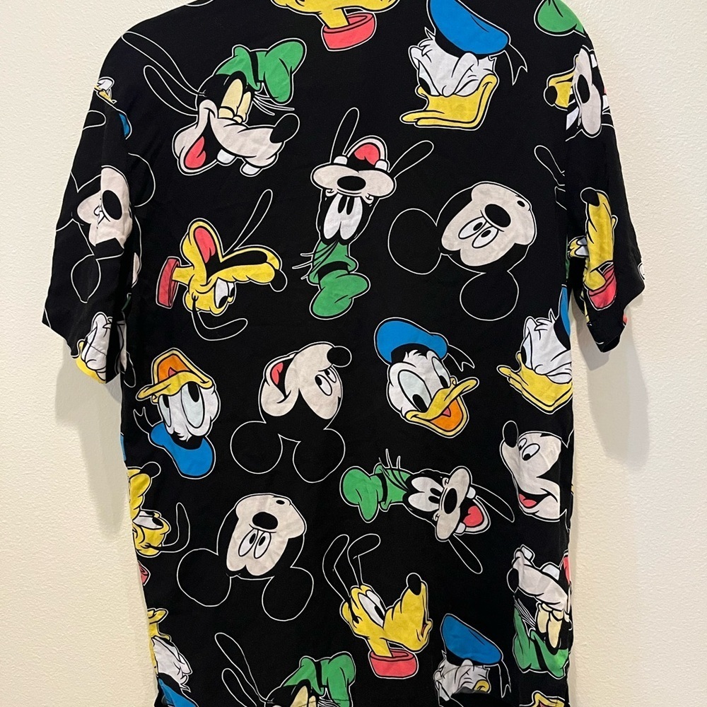Disney Black and Red Casual Button Down Shirt - Picture 2 of 3